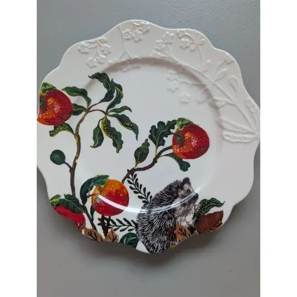 NEW Set of 4 Anthropologie Nathalie Lete Marais Stoneware Dessert Plates